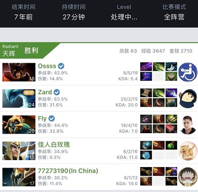 中的位置属